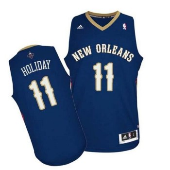 Revolution 30 Pelicans #11 Jrue Holiday Navy Stitched NBA Jersey Revolution 30 Pelicans #11 Jrue Holiday Navy Stitched NBA Jersey