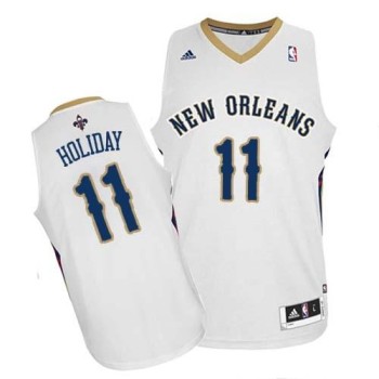 Revolution 30 Pelicans #11 Jrue Holiday White Stitched NBA Jersey Revolution 30 Pelicans #11 Jrue Holiday White Stitched NBA Jersey