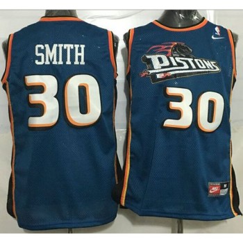 Revolution 30 Pistons #13 Gigi Datome Blue Stitched NBA Jersey
