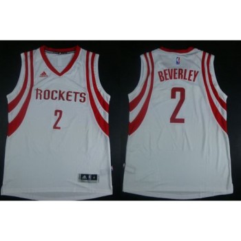 Revolution 30 Rockets #2 Patrick Beverley White Road Stitched NBA Jersey