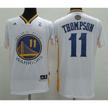 Revolution 30 Warriors #11 Klay Thompson White Alternate Stitched NBA Jersey