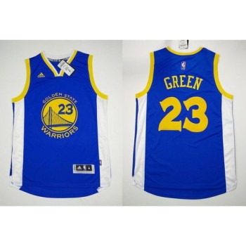 Revolution 30 Warriors #23 Draymond Green Blue Stitched NBA Jersey