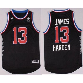 Rockets #13 James Harden Black 2015 All Star Stitched NBA Jersey
