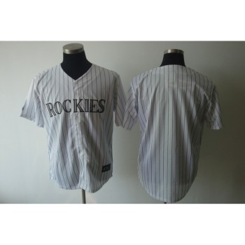Rockies Blank White Strip Cool Base Stitched MLB Jersey Rockies Blank White Strip Cool Base Stitched MLB Jersey