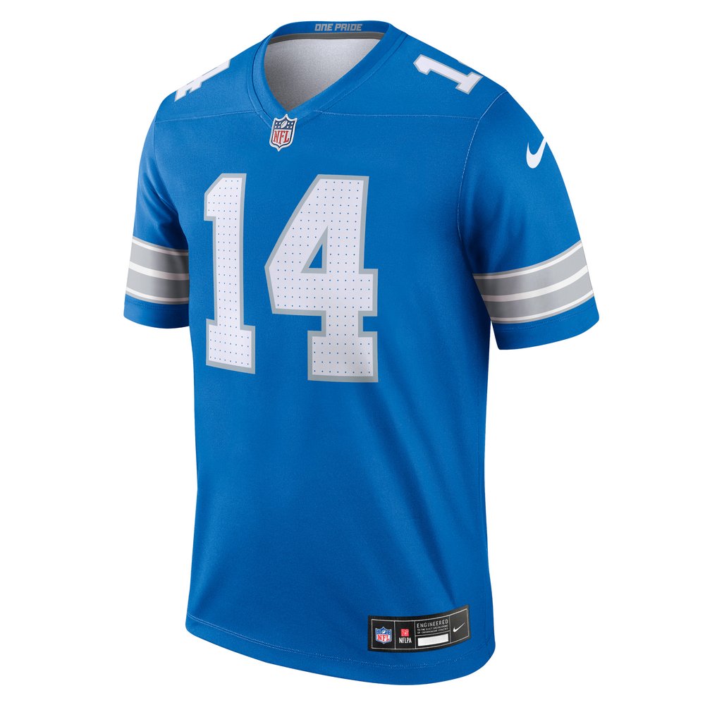 Men's Detroit Lions #14 Amon-Ra St. Brown Blue Legend Jersey Men's Detroit Lions #14 Amon-Ra St. Brown Blue Legend Jersey