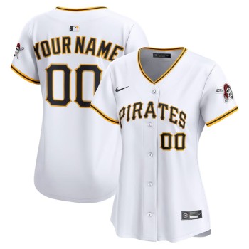 Women's Pittsburgh Pirates Nike White Home Limited Custom Jersey