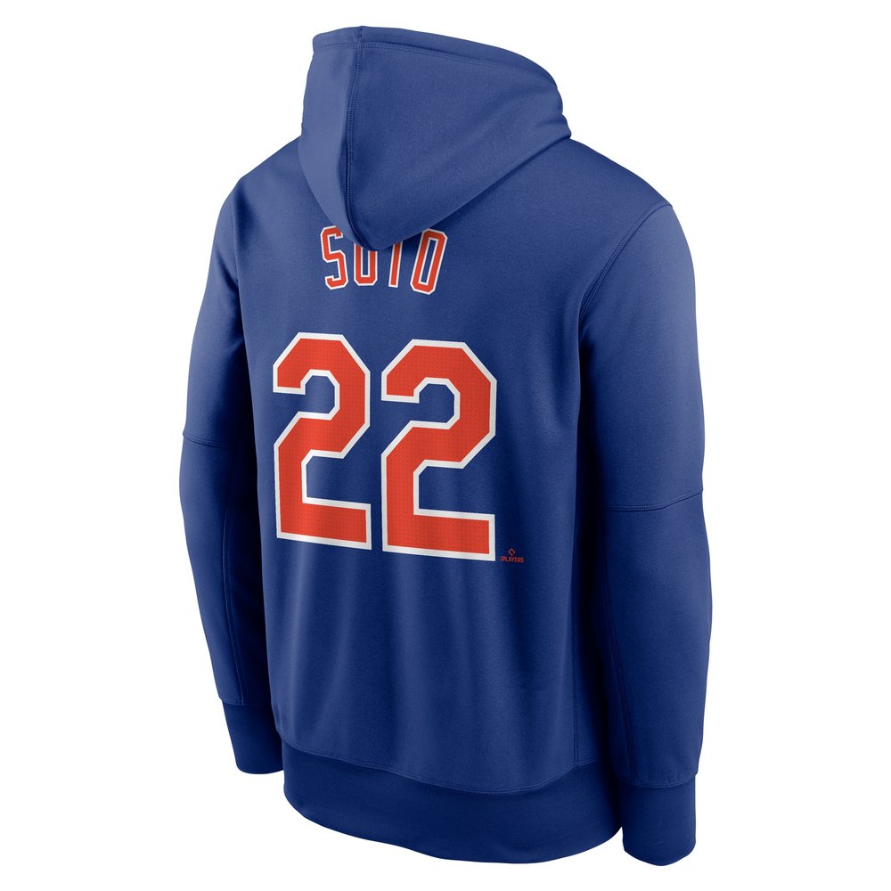 Men's New York Mets Royal Name & Number Pullover Hoodie