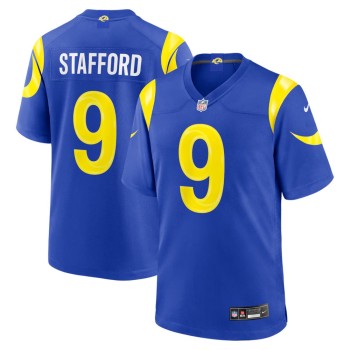 Men's Los Angeles Rams #9 Matthew Stafford Royal Team Game Player Jersey