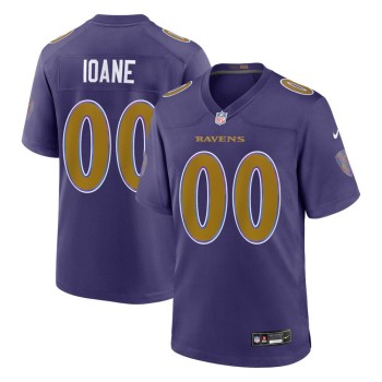 Men's Baltimore Ravens #71 Olaivavega Ioane Purple 2026 NFL Draft Vapor F.U.S.E. Limited Jersey