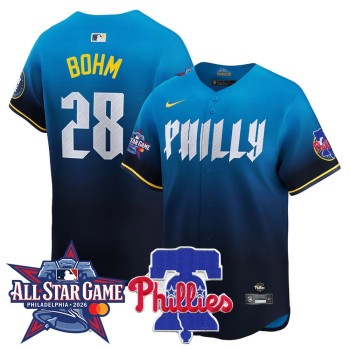 Youth Philadelphia Phillies #28 Alec Bohm Blue 2026 MLB All-Star Jersey