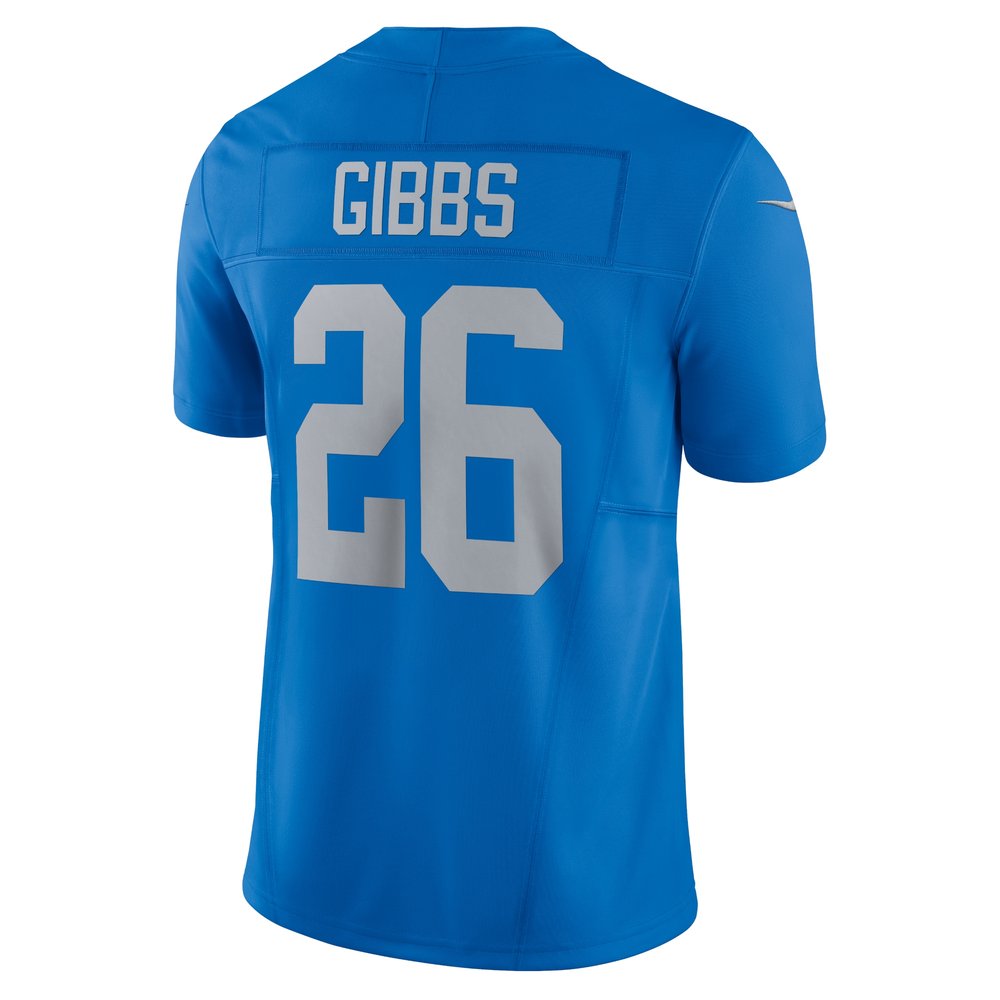 Men's Detroit Lions #26 Jahmyr Gibbs Blue Vapor F.U.S.E. Alternate Limited Jersey