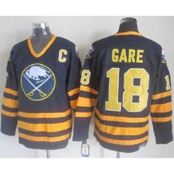 Sabres #18 Danny Gare Navy Blue CCM Throwback Stitched NHL Jersey Sabres #18 Danny Gare Navy Blue CCM Throwback Stitched NHL Jersey