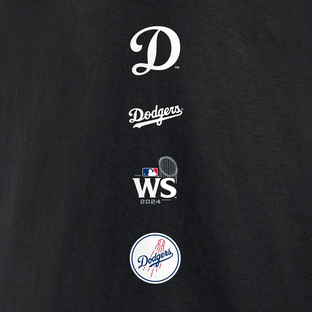 Men's Los Angeles Dodgers Black 2024 World Series Champions Hoodie