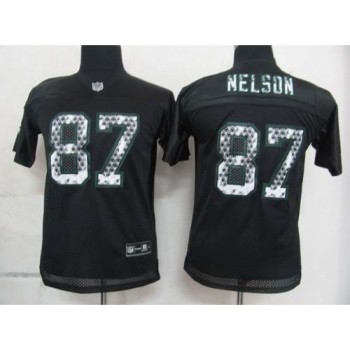 Sideline Black United Packers #87 Jordy Nelson Black Stitched Youth NFL Jersey Sideline Black United Packers #87 Jordy Nelson Black Stitched Youth NFL Jersey