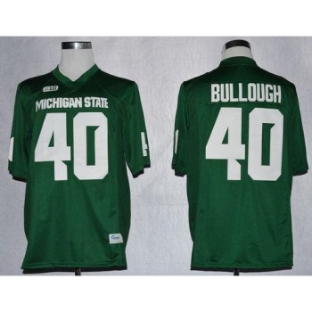 Spartans #40 Max Bullough Green Stitched NCAA Jersey