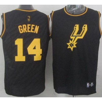 Spurs #14 Danny Green Black Precious Metals Fashion Stitched NBA Jersey Spurs #14 Danny Green Black Precious Metals Fashion Stitched NBA Jersey