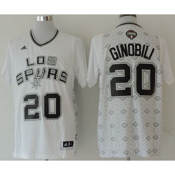 Spurs #20 Manu Ginobili White New Latin Nights Stitched NBA Jersey Spurs #20 Manu Ginobili White New Latin Nights Stitched NBA Jersey