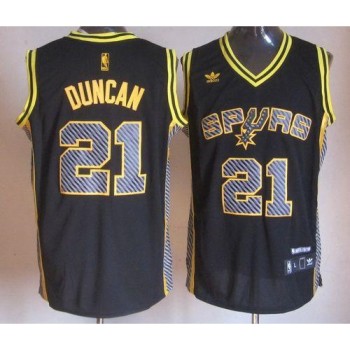 Spurs #21 Tim Duncan Black Electricity Fashion Stitched NBA Jersey Spurs #21 Tim Duncan Black Electricity Fashion Stitched NBA Jersey