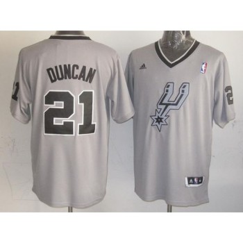 Spurs #21 Tim Duncan Grey 2013 Christmas Day Swingman Stitched NBA Jersey