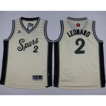 Spurs #2 Kawhi Leonard Cream 2015-2016 Christmas Day Youth Stitched NBA Jersey Spurs #2 Kawhi Leonard Cream 2015-2016 Christmas Day Youth Stitched NBA Jersey