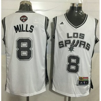 Spurs #8 Patty Mills White Latin Nights Stitched NBA Jersey Spurs #8 Patty Mills White Latin Nights Stitched NBA Jersey