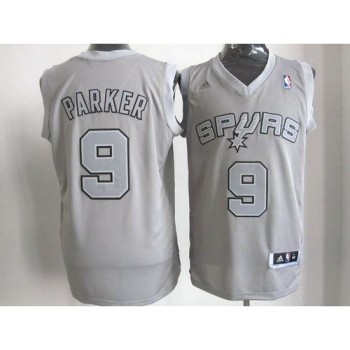 Spurs #9 Tony Parker Grey Big Color Fashion Stitched NBA Jersey Spurs #9 Tony Parker Grey Big Color Fashion Stitched NBA Jersey