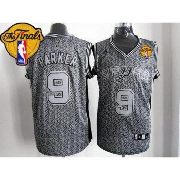 Spurs #9 Tony Parker Grey Static Fashion Finals Patch Stitched NBA Jersey Spurs #9 Tony Parker Grey Static Fashion Finals Patch Stitched NBA Jersey