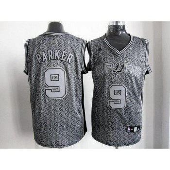 Spurs #9 Tony Parker Grey Static Fashion Stitched NBA Jersey Spurs #9 Tony Parker Grey Static Fashion Stitched NBA Jersey
