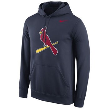 St.Louis Cardinals Logo Performance Pullover Navy MLB Hoodie St.Louis Cardinals Logo Performance Pullover Navy MLB Hoodie