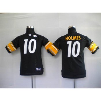 Steelers #10 Santonio Holmes Black Stitched Youth NFL Jersey Steelers #10 Santonio Holmes Black Stitched Youth NFL Jersey