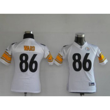 Steelers #86 Hines Ward White Stitched Youth NFL Jersey Steelers #86 Hines Ward White Stitched Youth NFL Jersey