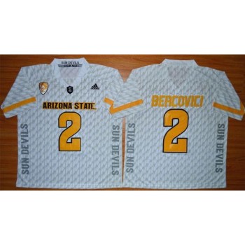 Sun Devils #2 Mike Bercovici White New Stitched NCAA Jersey Sun Devils #2 Mike Bercovici White New Stitched NCAA Jersey
