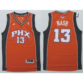 Suns #13 Steve Nash Orange Stitched NBA Jersey
