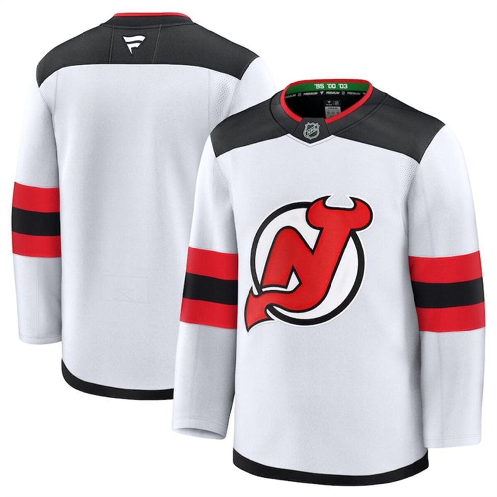 Youth New Jersey Devils Blank White 2024-25 Away Stitched Hockey Jersey