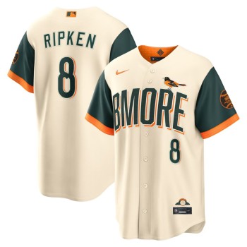 Youth Baltimore Orioles #8 Cal Ripken Jr. Nike Natural 2026 City Connect Stadium Jersey