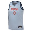 Youth Washington Wizards Bilal Coulibaly Light Blue 2024/25 Swingman Player Jersey - City Edition