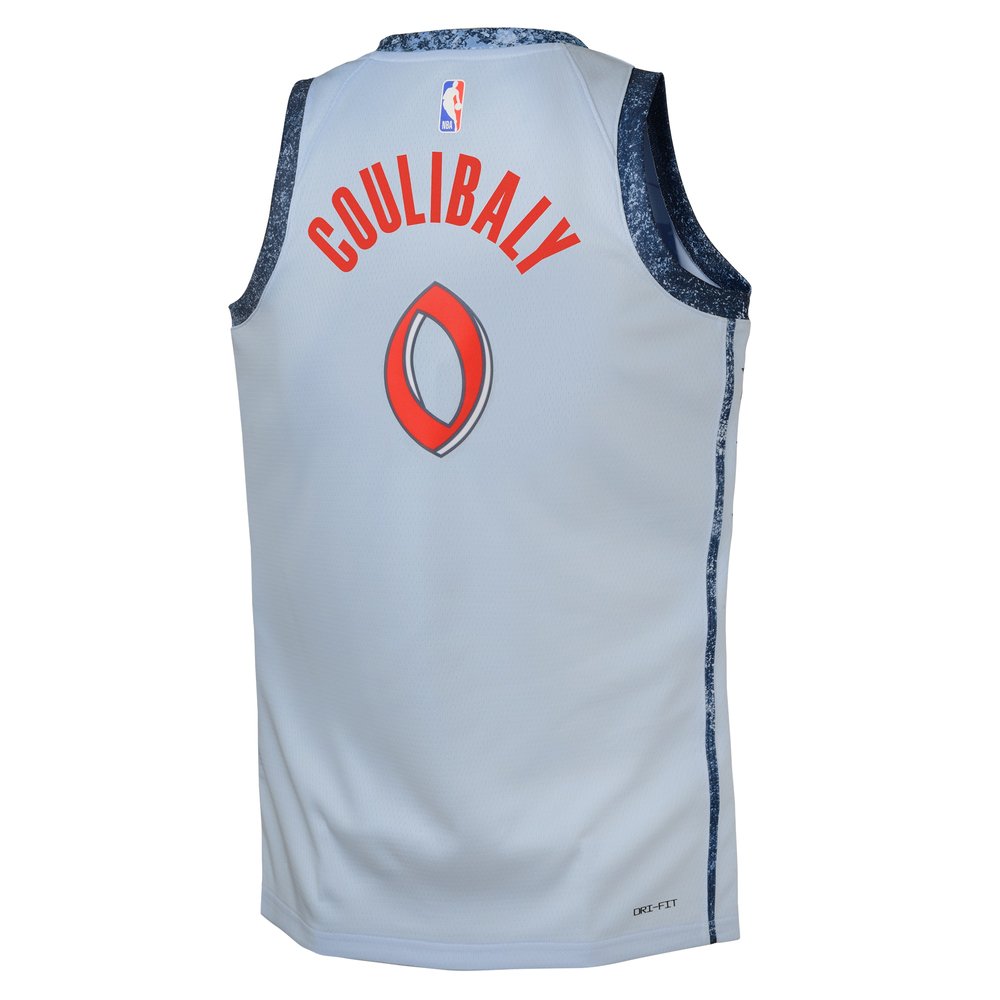 Youth Washington Wizards Bilal Coulibaly Light Blue 2024/25 Swingman Player Jersey - City Edition