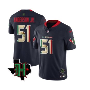 Men's Houston Texans #51 Will Anderson Jr. Black F.U.S.E. Mexican Vapor Limited Stitched Football Jersey