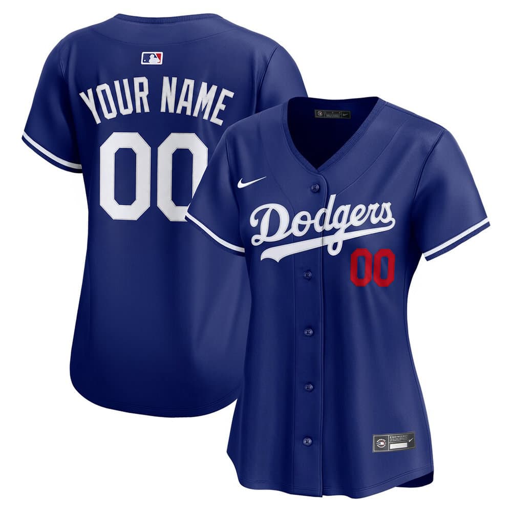 Women's Los Angeles Dodgers Royal Alternate Limited Custom Jersey