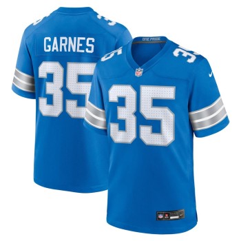 Men's Detroit Lions Chelen Garnes  Blue Game Jersey Men's Detroit Lions Chelen Garnes  Blue Game Jersey