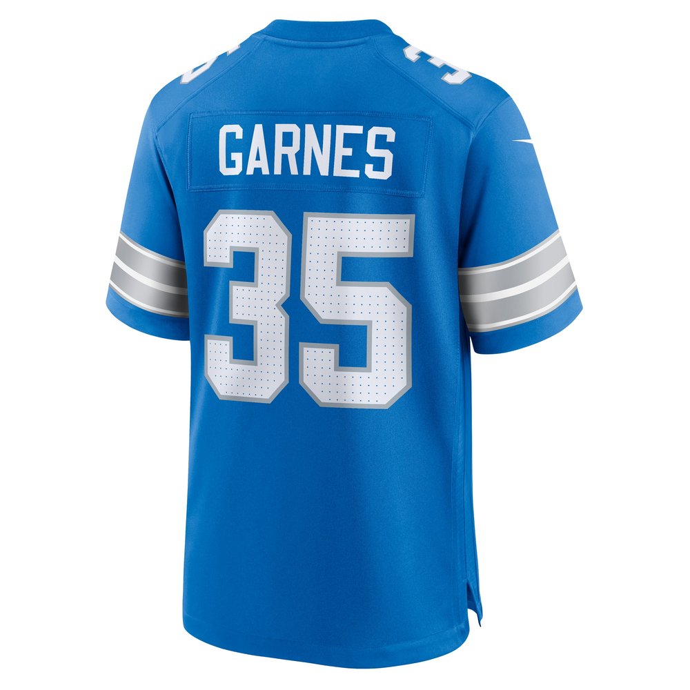 Men's Detroit Lions Chelen Garnes  Blue Game Jersey