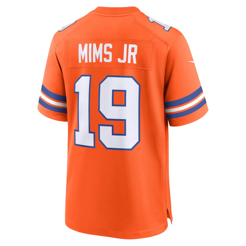 Men's Denver Broncos Marvin Mims Jr Orange Mile High Collection 1977 Throwback Player Game Jersey Men's Denver Broncos Marvin Mims Jr Orange Mile High Collection 1977 Throwback Player Game Jersey