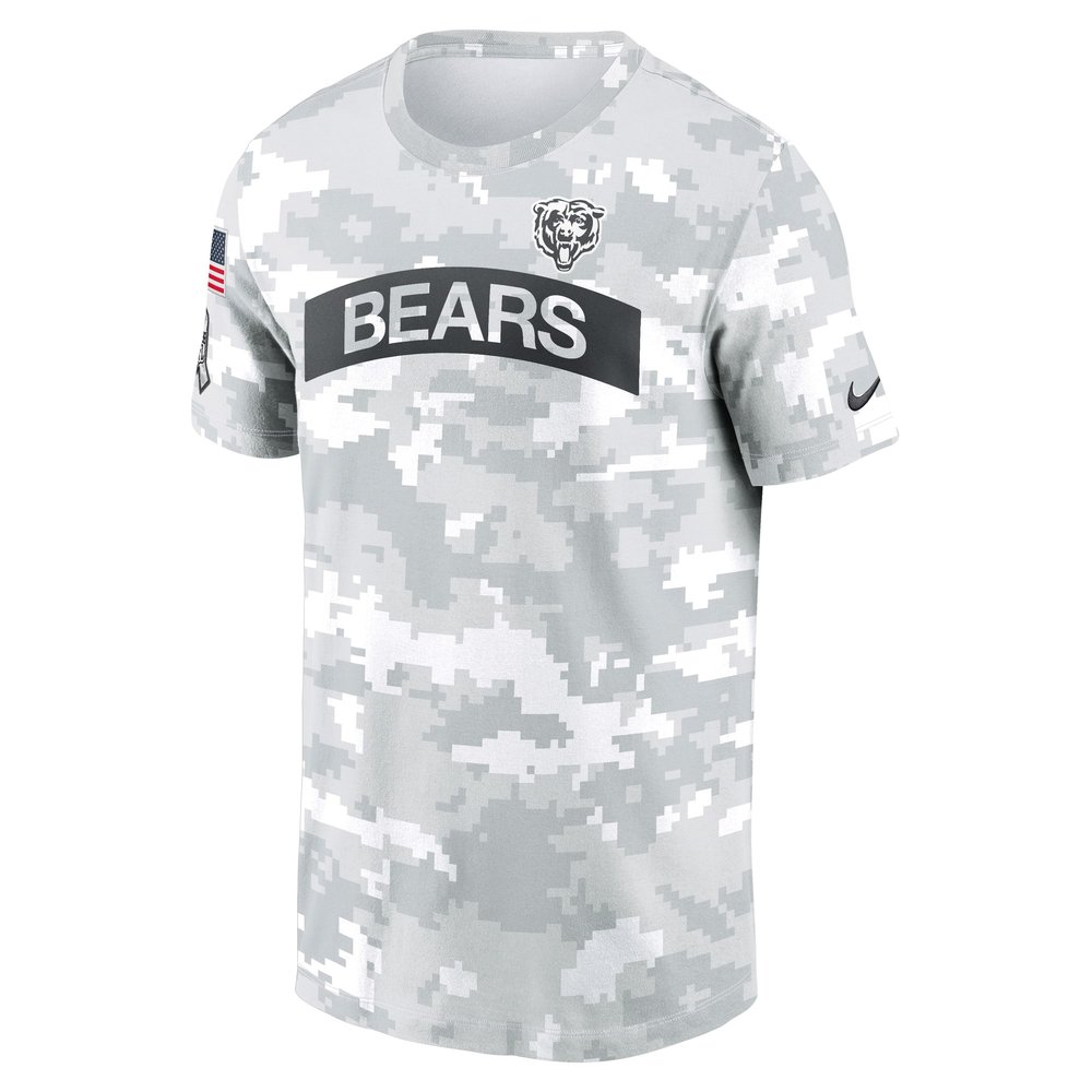 Men's Chicago Bears White 2024 Salute To Service Big & Tall Performance T-Shirt