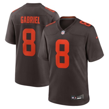 Men's Cleveland Browns #8 Dillon Gabriel Nike Brown Alpha Dawg Game Jersey