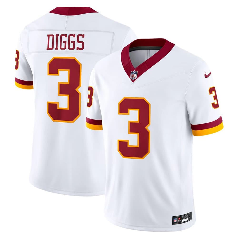 Men's Washington Commanders #3 Stefon Diggs Nike White Vapor F.U.S.E. Limited Jersey