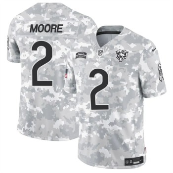 Men's Chicago Bears #2 DJ Moore 2024 F.U.S.E Arctic Camo Salute to Service Limited Stitched Football Jersey Men's Chicago Bears #2 DJ Moore 2024 F.U.S.E Arctic Camo Salute to Service Limited Stitched Football Jersey