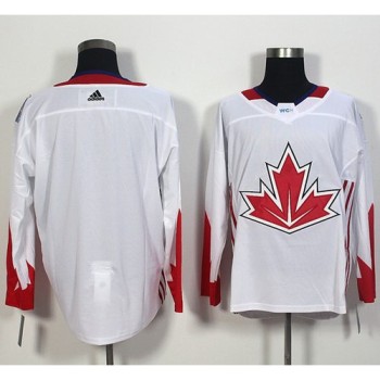 Team CA. Blank White 2016 World Cup Stitched NHL Jersey