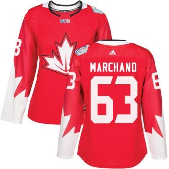 Team Canada #63 Brad Marchand Red 2016 World Cup Women's Stitched NHL Jersey Team Canada #63 Brad Marchand Red 2016 World Cup Women's Stitched NHL Jersey