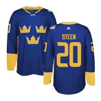 Team Sweden #20 Alexander Steen Blue 2016 World Cup Stitched NHL Jersey