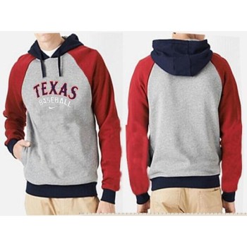 Texas Rangers Pullover Hoodie Red & Grey Texas Rangers Pullover Hoodie Red & Grey
